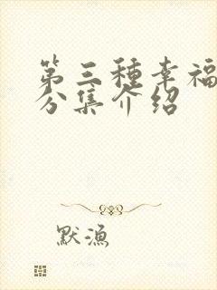 第三种幸福剧情分集介绍