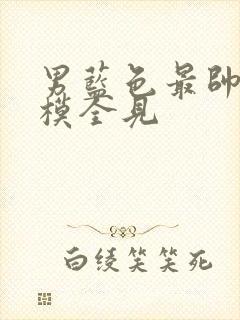 男蓝色最帅的男模全见封面