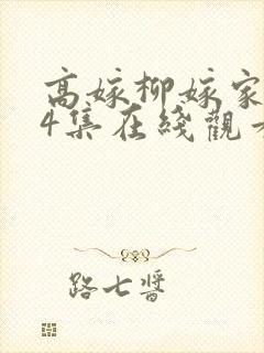 高嫁柳嫁家1到4集在线观看