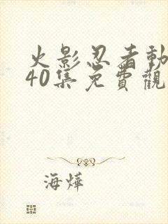 火影忍者动漫剧40集免费观看