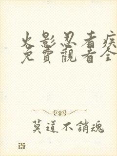 火影忍者疾风传免费观看全集国语