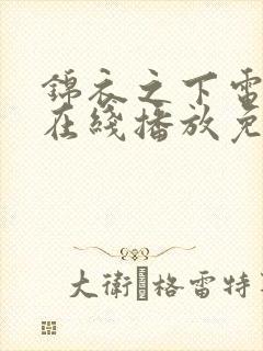 锦衣之下电视剧在线播放免费观看封面