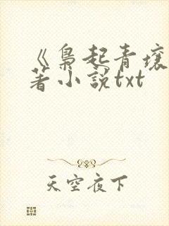《枭起青壤》原著小说txt