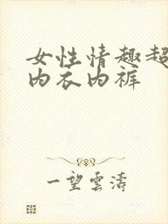 女性情趣超透明内衣内裤