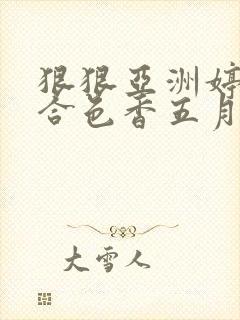 狠狠亚洲婷婷综合色香五月封面