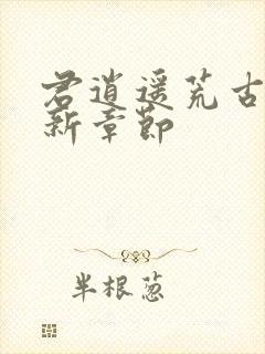 君逍遥荒古圣体新章节