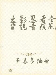 火影忍者全集免费观看疾风传