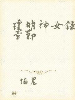 琼明神女录哪些章节