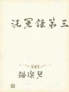 洗冤录第三部封面