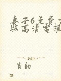 妻子6免费完整版高清电视剧