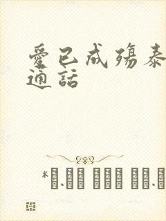 爱已成殇泰剧普通话