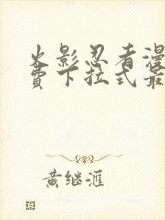 火影忍者漫画免费下拉式最新1023封面