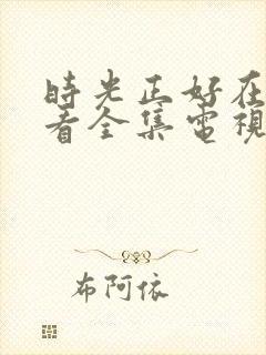 时光正好在线观看全集电视剧免费