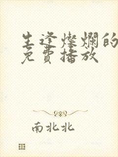 生逢灿烂的日子免费播放