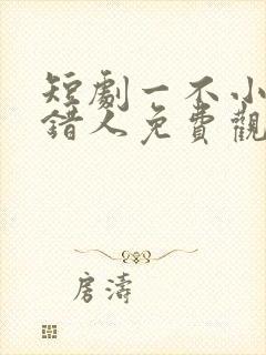 短剧一不小心撩错人免费观看