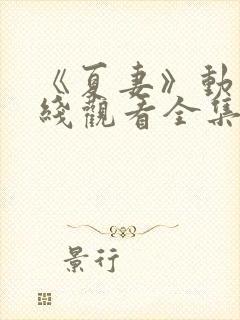 《夏妻》动漫在线观看全集高清