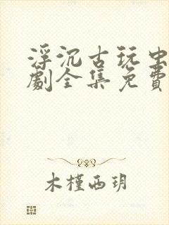 浮沉古玩虫电视剧全集免费观看