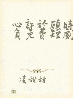 心许于顾时光不负免费短剧封面