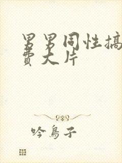 男男同性搞基免费大片