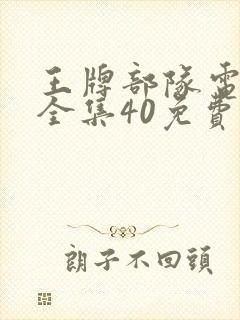 王牌部队电视剧全集40免费观看