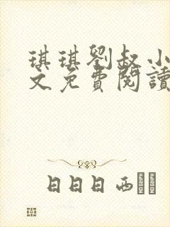 琪琪刘叔小说全文免费阅读最新章节