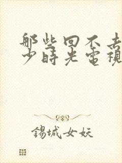 那些回不去的年少时光电视剧免费下载