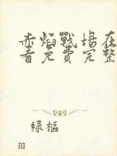 赤焰战场在线观看免费完整版高清