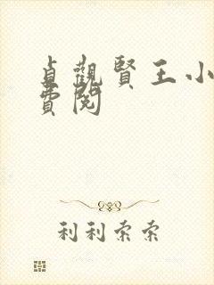 贞观贤王小说免费阅