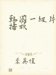 韩国一级片开始播放