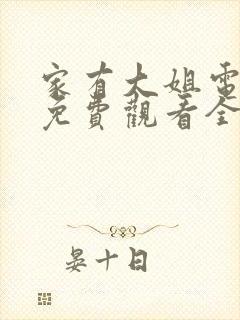 家有大姐电视剧免费观看全集完整版