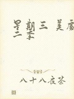 星期三 美剧第二季封面