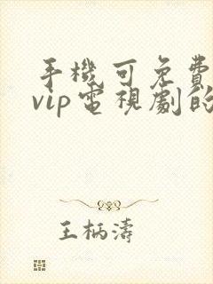 手机可免费观看vip电视剧的软件