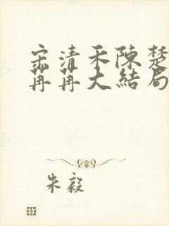 宋清禾陈楚尧顾苒苒大结局封面