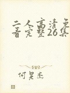 二人高清免费观看完整26集