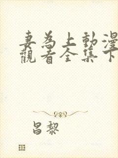 妻为上动漫免费观看全集下集