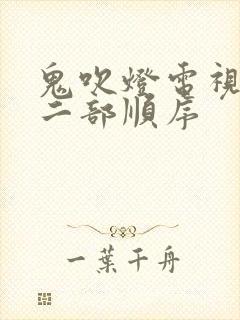 鬼吹灯电视剧十二部顺序