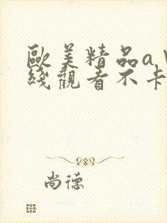 欧美精品a∨在线观看不卡