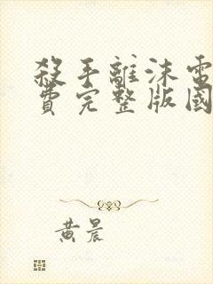 杀手离沫电影免费完整版国语