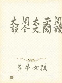 大周太子周铮小说全文阅读笔趣阁