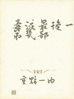 毒液最后一舞是第几部