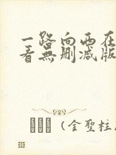 一路向西在线观看无删减版