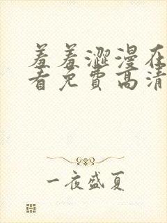 羞羞涩漫在线观看免费高清电视剧网