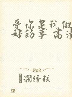 爱你是我做过最好的事 高清