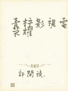 青柠影视电视剧荣耀封面