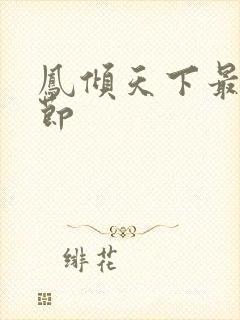 凤倾天下最新章节