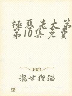 极恶老大第二季第10集免费观看封面