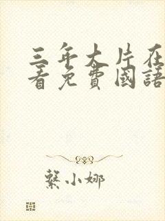 三年大片在线观看免费国语完整版