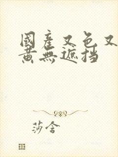 国产又色又爽又黄无遮挡