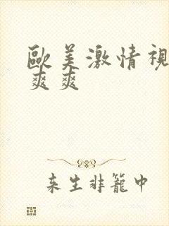 欧美激情视频性爽爽