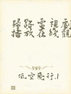 归路电视剧免费播放在线观看全集封面